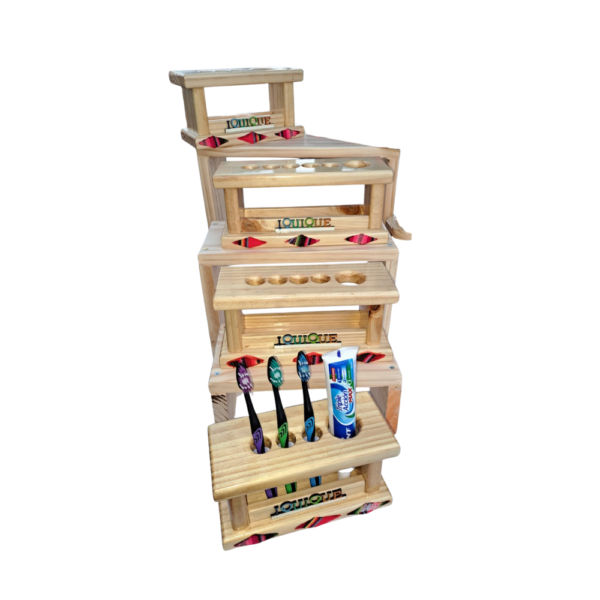 Porta Cepillos de Madera – Artesanal