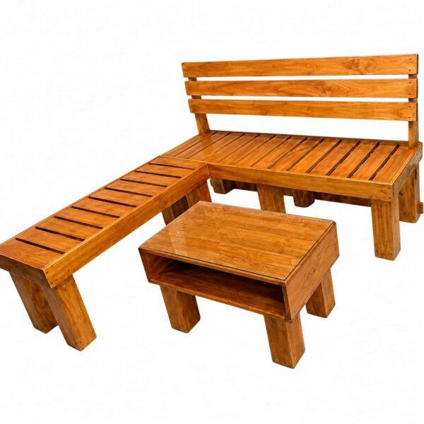 Juego de Terraza Colonial en Madera