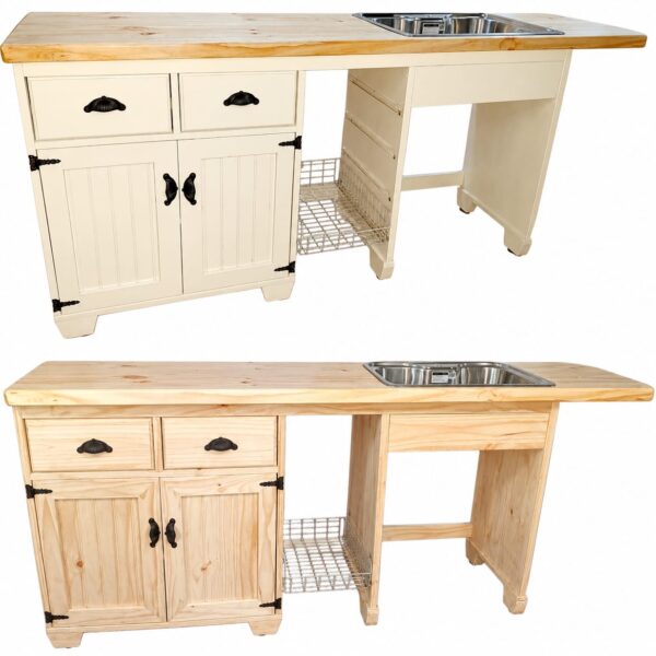 Muebles para Lavaplatos Modelo #1 Con Cubierta de 4cm De Espesor